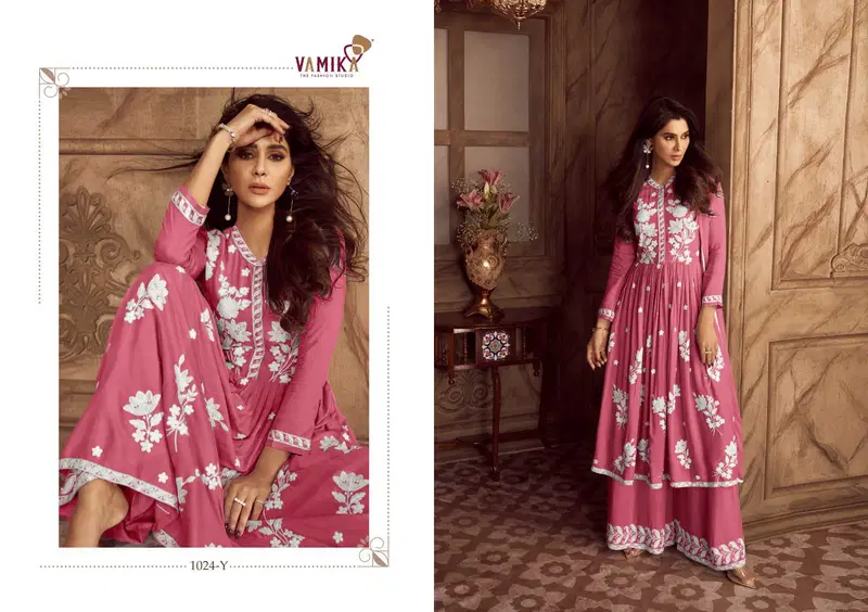 Lakhnavi Vol 4 4 Hit Color By Vamika Rayon Readymade Suits Exporters In India